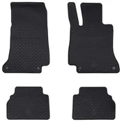 vidaXL Avto preproga 4 pcs Črna TPE