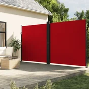 Vidaxl vidaXL Zložljiva stranska tenda rdeča 220 x 1000 cm