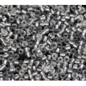 Kašaste perle (seed beads) 4 mm providna boja unutra crna