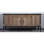 Casa Padrino luxury baroque sideboard brown/black 228 cm - Baroque furniture