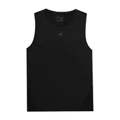 Womens sports top made of recycled 4F materials - black