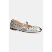 Usnjene balerinke AGL Milly Strap