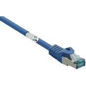 Renkforce Renkforce RF-5047500 RJ45 omrežni kabel\, Patch kabel CAT 6a S/FTP 2.00 m modra z zaščitnim zapornim zatičem\, ognjevaren 1 kos, (20419289)