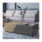 Konferenčna mizica CEELIAS 42x124 cm antracit/hrast Wotan