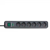 Produzni sa 6 mesta 1.5m 1.0mm2 + prekidac BRENNENSTUHL