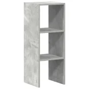 Vidaxl Knjižna omara zložljiva betonsko siva 30x30x80 cm inž. les