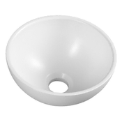 SAPHO MINOR Okroglo Umývátko na Desku, Litý Marmor 26 cm, Bela
