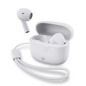 Nedis brezžične slušalke + mikrofon/ TWS/ BT/ 94 dB/ 16 ur delovanja baterije/ glasovno upravljanje/ polnilno ohišje/ USB-C/ bela