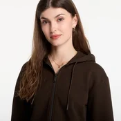 Calvin Klein Jeans Jopa na zadrgo  temno rjava / bela