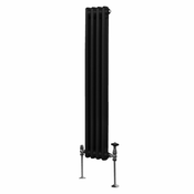 MONSTER Tradicionalni radiator z 2 stolpcema - 1500 x 202 mm - črn, (21569943)