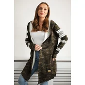 Coat with masked subtitles
