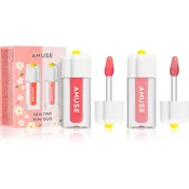 AMUSE Dew Tint Mini Duo set vlažilnih sijajev za ustnice odtenek Warm Tone 2x1.5 g