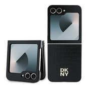 slomart Etui DKNY Repeat Pattern Stack Logo za Samsung Galaxy Z Flip6 - črno