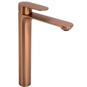 REA Drop Mešalnik za umivalnik Brush Copper High