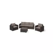 Baštenski set California 3 seater - braon