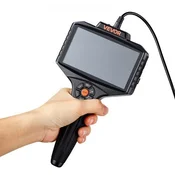 VEVOR Motorni rotacijski endoskop 5 HD IPS deljeni zaslon 8 mm leča IP67 vodoodporen 5 m kačji kabel