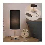 Brilagi - Stona lampa sa USB portom TABLON 1xE27/25W/230V bež/crna