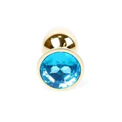Gardj Europe Plug-Jewellery Gold PLUG – svetlo modra