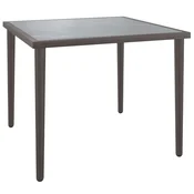 Vidaxl Vrtna miza siva 48x48x37 cm jeklo