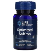 Life Extension Optimized Saffron, Žafran, 60 rastlinskih kapsul