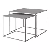 Sive kovinske mizice v kompletu 2 ks 50x60 cm Fera – Blomus