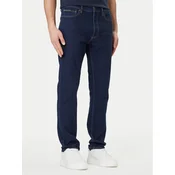 Calvin Klein Jeans hlače LV04RF939G Mornarsko modra Slim Fit