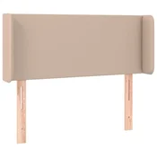 Vidaxl Vzglavje z ušesi kapučino 93x16x78/88 cm umetno usnje