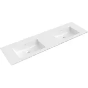 Mexen Otis vgradni dvodelni umivalnik 161 x 46,5 cm, beli sijaj - 25181600D