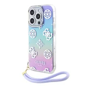 GUESS Maska za telefon iPhone 15 Pro 6.1, GUHCP15LHPELISU, Lavanda
