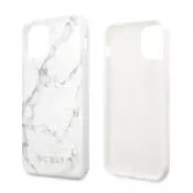 Maska Guess Faceplate Marble za iPhone 11 Pro bela.