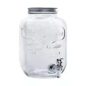 Beverage dispenser, with tap, made from glass, 4 L - Anilar