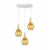 Luster na sajli LACRIMA WHITE 3xE27/60W/230V, precnik 30 cm