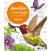 Grand livre coloriage par numéros - Nature
