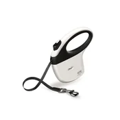 Flexi povodec One trak S, belo-črn - 5 m