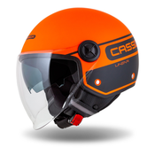 Otvorena motociklisticka kaciga Cassida Handy Plus Linear narancasto-crna