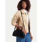 Ročna torba Calvin Klein Bold Ck Dome Crossbody LV04F3895G Črna