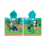 Otroški pončo Minecraft Time to Mine , 50 x 115 cm