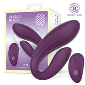 Engily Ross Divel Couples Toy with Remote Purple