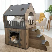 Paws & Whiskers Kuca za macke Adora, Braon