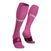 Compressport Nogavice Full Socks Run - Roza, T3