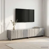 vidaXL TV stojalo 179,5 x 34,5 x 40 cm Siva Sonoma Konstruiran les