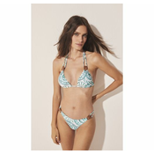 Bikini Cortininha Dupla Azul