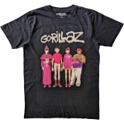 Gorillaz Majica Cracker Island Standing Group Unisex Black 2XL
