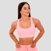 GymBeam Športni nedrček Mesh Panel Pink XL