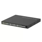 NETGEAR GSM4248P-100EUS mrežni prekidac Upravljano L2/L3/L4 Gigabit Ethernet (10/100/1000) Podrška za napajanje putem Etherneta (PoE) Crno