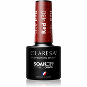 Claresa SoakOff UV/LED Color Rainbow Explosion gel lak za nokte nijansa Red 430 5 g