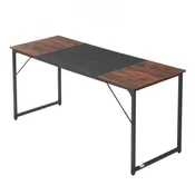 VEVOR Računalniška miza 160x60x75 cm rjava in črna