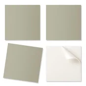 shumee Paket PVC ploščic z vzorcem za dnevno sobo, samolepilne, svetlo zelene barve, 9x30x30 cm