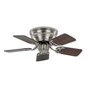 CasaFan Ventilator Classic Flat III krom brušen 75 cm - Dnevna soba/jedilnica - Vintage - kromirano, les temen, les svetel