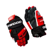 Hokejske rokavice SHER-WOOD Rekker Legend Pro Black/Red/White Junior 12 palcev